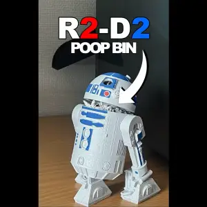 Starwars R2-D2 poop bin/chute
