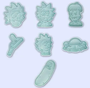 RICK SANCHEZ DIFFERENT VERSIONS COOKIE CUTTERS