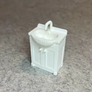 Dollhouse sink for miniature house bathroom