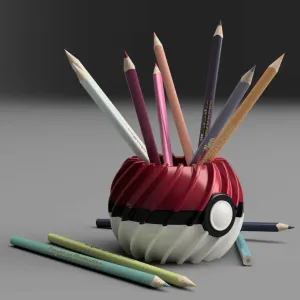 PokéBall Pencil Holder