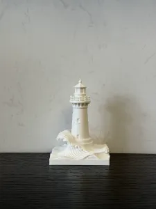 海浪灯塔 翻涌的海浪形态
