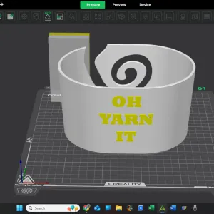 Oval Yarn Bowl,