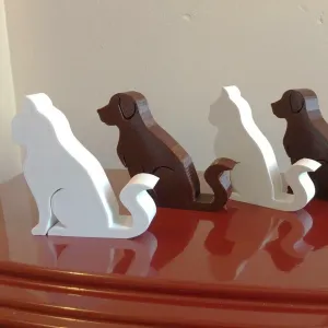 Cat and Dog Phone Stand