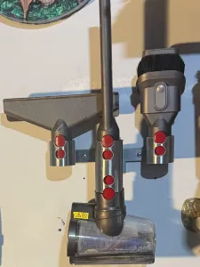 Dyson V7, 8, 9, 10, 11, 12, & 15 - 4 tool holder wall mount