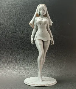 Anime Nun - Divine Beauty in Anime Form