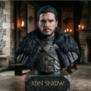 Jon Snow Inspired STL – Winter Knight Bust – Game of Thrones