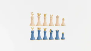 Set de Ajedrez Egipcio STL/3MF – Piezas temáticas Egipto