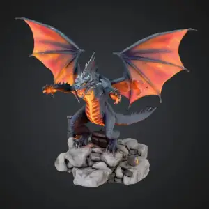 FREE Fire dragon on stones