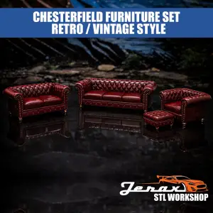 Chesterfield Furniture Set – Retro / Vintage Style