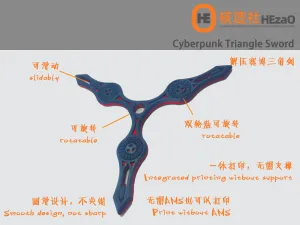 Cyberpunk Triangle Sword 解压赛博三角剑