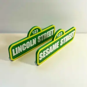 Customizable Sesame Street Sign