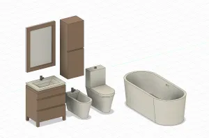 bathroom model kit baño maqueta