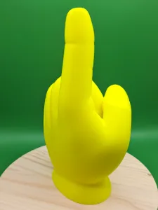 Cartoon Pointing Hand – Minimalist Desk Decor