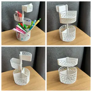 Office organizer with additional sectors on thread