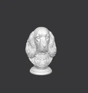 Springer Spaniel Dog Bust