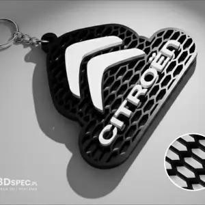 Citroen Logo honeycomb keychain