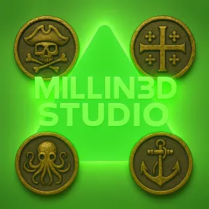 Pirate Coins Doubloons booty Treasure Cosplay prop