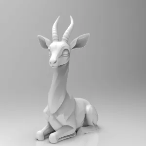 Gazella gazella minimalist sculpture