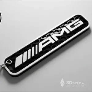 Mercedes AMG honeycomb logo keychain