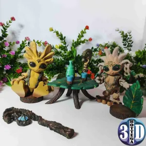 Shaman Seeds, articulated cute creatures, flexy