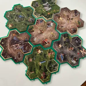 Attachable tile holder for Heroes of M&M III board game