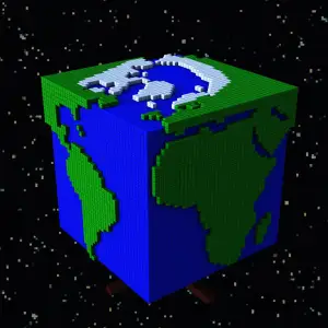 Cube Earth – Minecraft Style