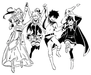 KonoSuba stencil