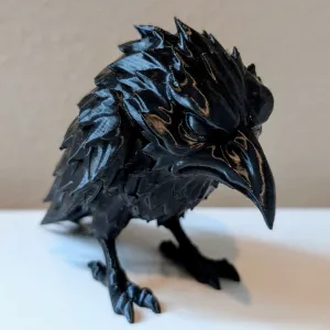 The Shadow Raven – Spooky Shelf Sculpture