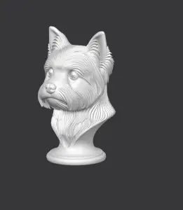 Yorkshire Terrier Bust