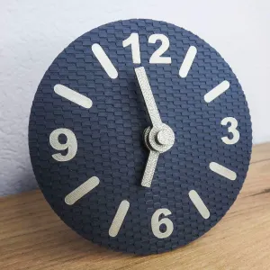 Table Clock Carbon