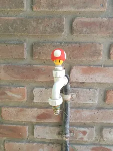 Tap handler as a Toad Mario /llave de canilla - grifo