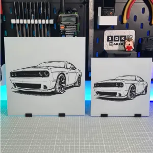 Dodge Challenger - Hueforge - 3 Colors
