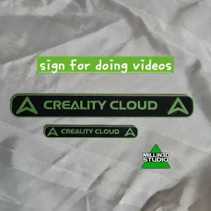 Creality Cloud Signs for splashing in your Videos