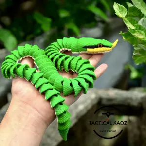 Articulated Rhinoceros Ratsnake | Pre-Painted + Optional 8mm