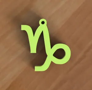 Zodiac Capricorn Keychain