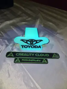 Toyoda Trailer hitch Cover - Yoda Toyota Crossover ABS