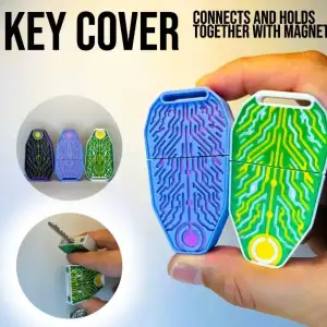 Cyberpunk style key cover with magnets