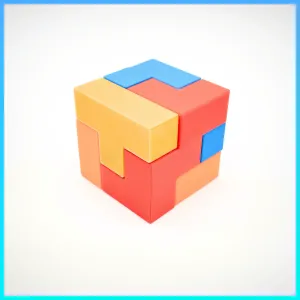 Cube Puzzle - Level easy