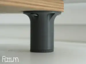 Adjustable furniture leg 43-71 mm with trapezoidal thread