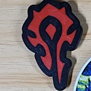 World of Warcraft (WoW) horde logo keychain