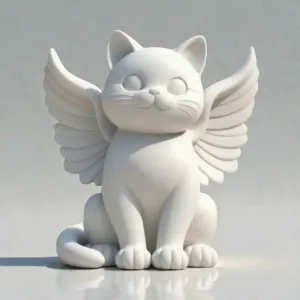 Kawaii Winged Cat