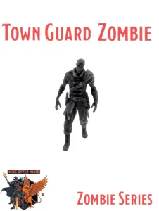 DnD TTRPG Town Guard Zombie Miniature