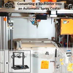 Automatized spray coater from a 3D printer