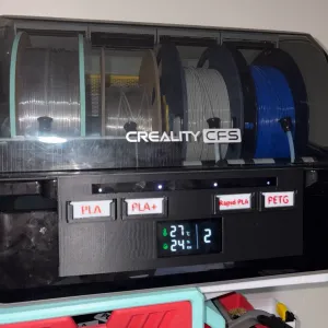 Creality CFS External Nameplate Holder (filament type label)