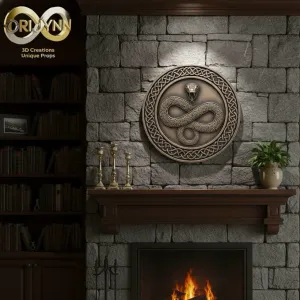 Celtic Serpent Wall Plaque