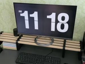 Wood & 3D Printed Monitor Stand