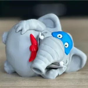 Funny fat elephant (multipart)