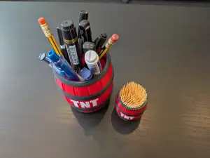 TNT Barrel Pen Holder or Planter