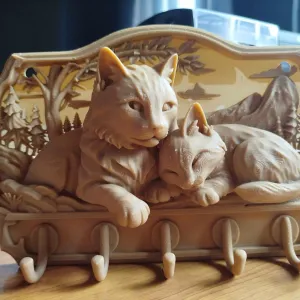 Forest Cats – Decorative Wall Key Holder
