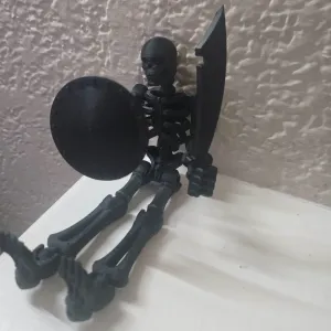 Accessories resized for posable Tinkercad skeleton
